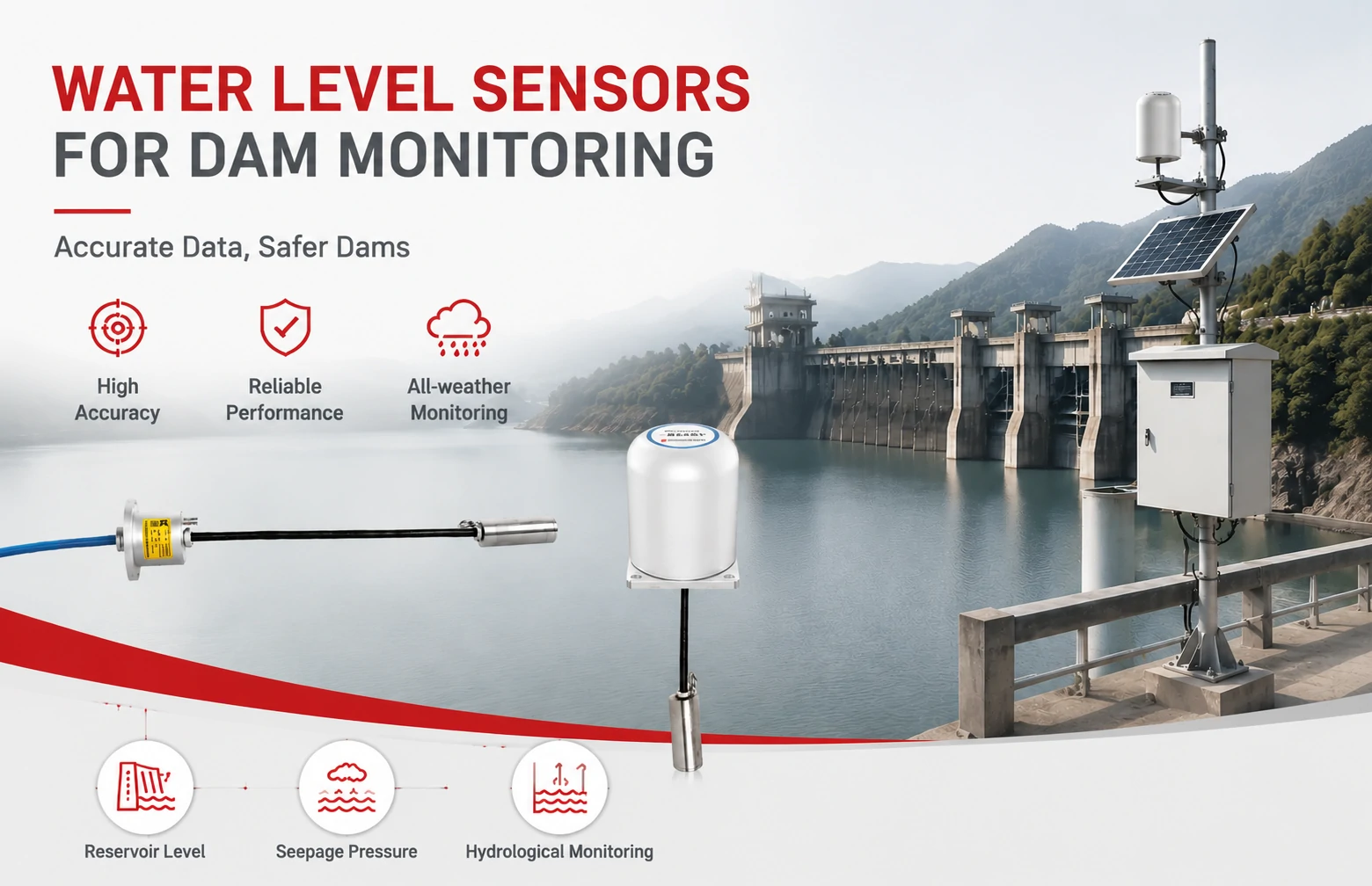 Kingmach Water Level Sensors for Dam Monitoring
